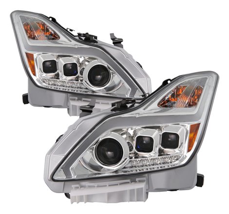 xTune Infiniti G37 Coupe 08-15 Projector Headlights w/ Turn Signal - Chrome PRO-JH-IG3708-2D-LB-C