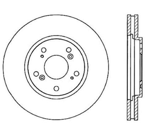 StopTech 91-96 Acura NSX Cryo Slotted Rear Left Sport Brake Rotor