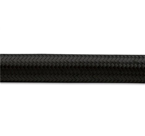 Vibrant -10 AN Black Nylon Braided Flex Hose .56in ID (50 foot roll)