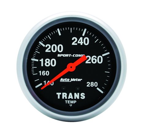 Autometer Sport-Comp 2-5/8in 140-280 Degrees (F) Mechanical Transmission Temp Gauge