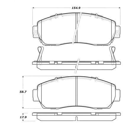 StopTech Performance 2010-2012 Acura RDX Front Brake Pads