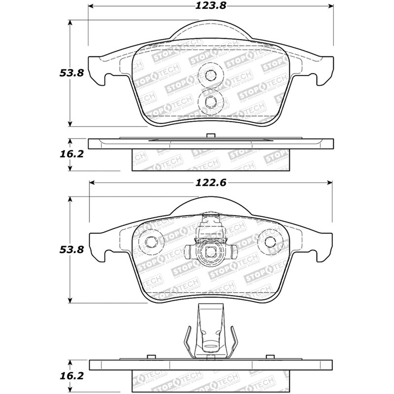 StopTech Performance 99-06 Volvo S80 Rear Brake Pads