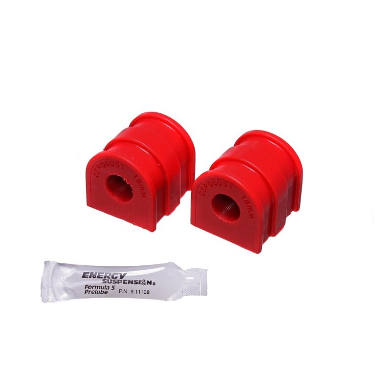 Energy Suspension 10-14 VW Golf (Base)/10-14 VW GTI Red 18.5mm Rear Sway Bar Bushing Set