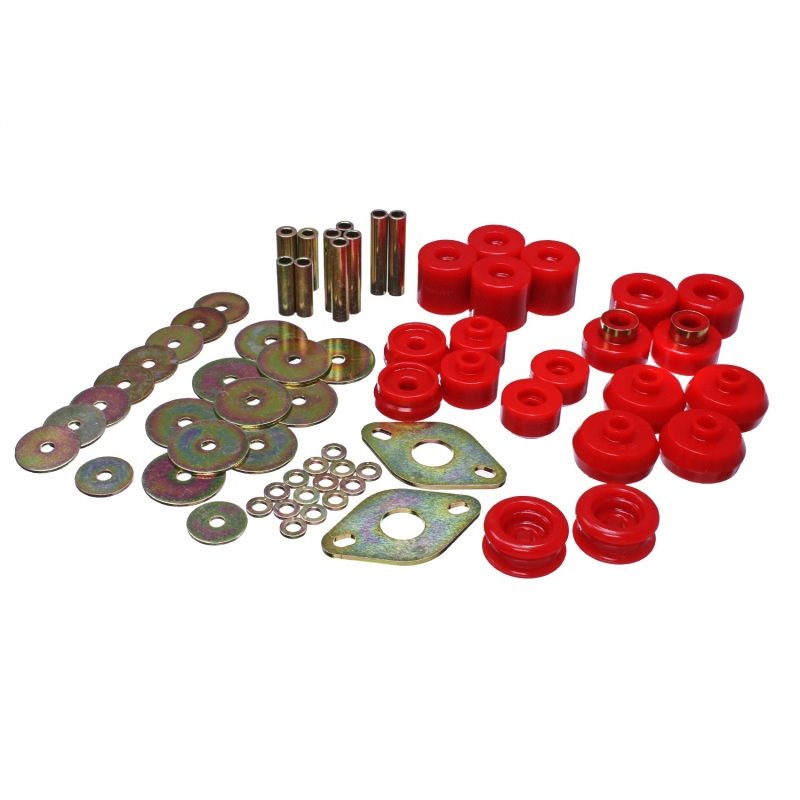 Energy Suspension 96-99 Toyota 4Runner 2WD/4WD Red Body Mount Bushing Set