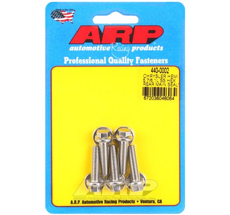 ARP Chrysler Hemi 5.7/6.1L SS Hex Rear Main Seal Plate Bolt Kit