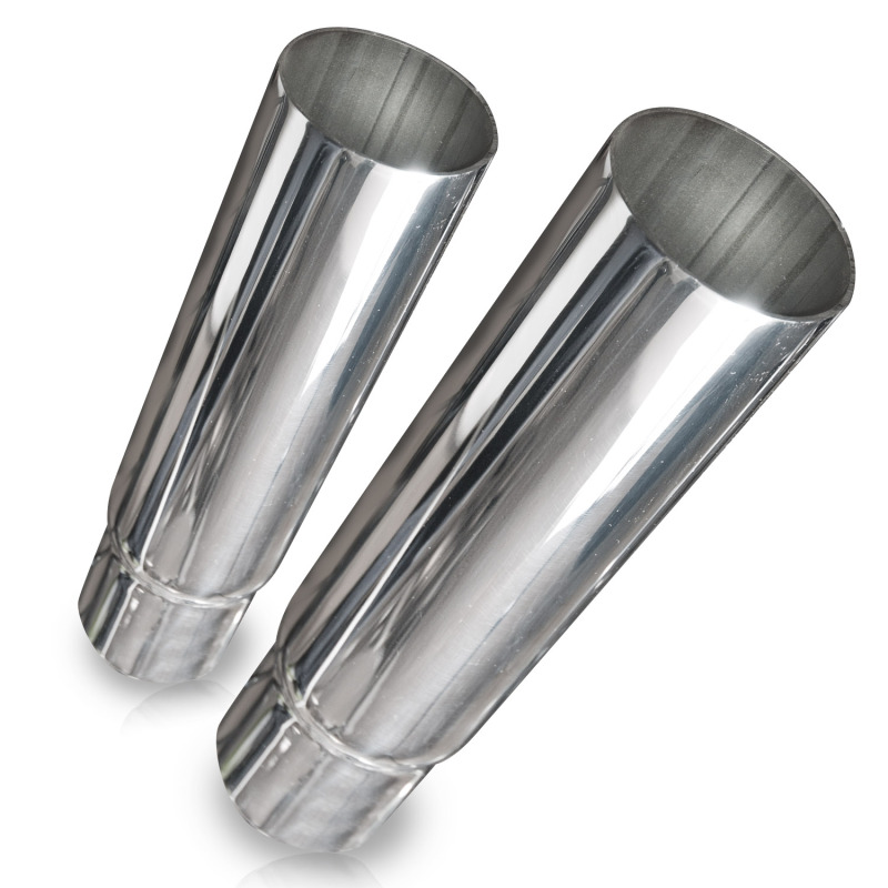 Stainless Works Straight Cut Exhaust Tips-2in ID Inlet 2in body