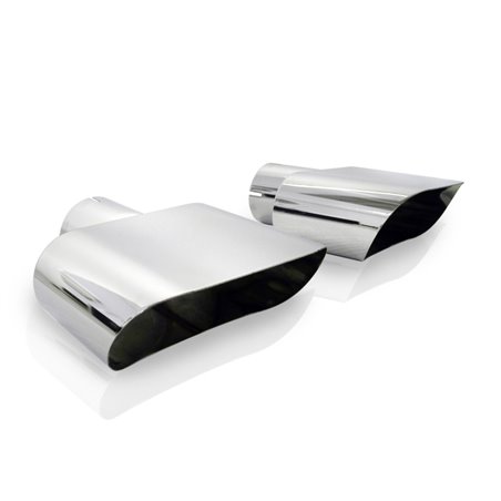 Stainless Works Wide Oval Challenger R/T 2-1/2in Inlet Tips (priced per pair)