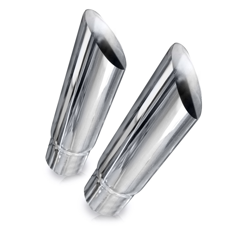 Stainless Works Slash Cut Exhaust Tips 3in ID Inlet