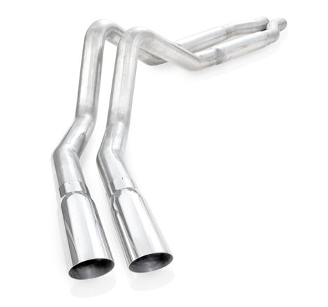 Stainless Works 2011-14 F-150 5.0L 3in Exhaust S-Tube Mufflers Behind Passenger Rear Tire Exit