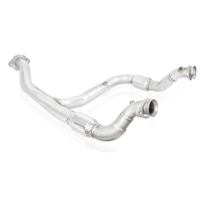 Stainless Works 2015-16 F150 2.7L Downpipe 3in High-Flow Cats Y-Pipe Factory Connection