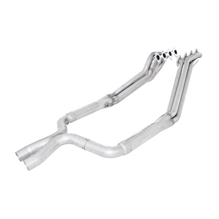 Stainless Works 2005-10 Mustang GT 1-3/4in Headers 3in High-Flow Cats X-Pipe Factory Connection