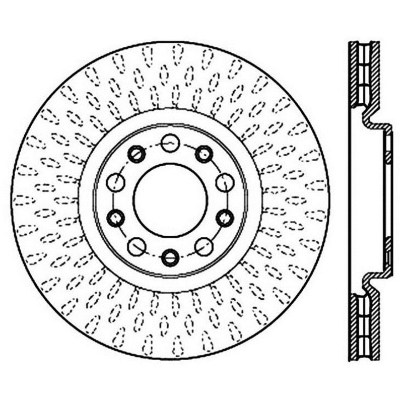 StopTech 15-17 Chrysler 200 / Jeep Renegade Sport Drilled Vented Left Front Rotor