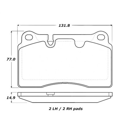 StopTech Performance 14-17 Volkswagen Touareg Front Brake Pads