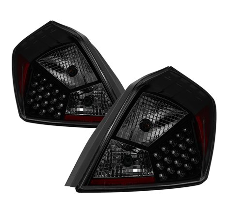 xTune Nissan Altima 07-12 Sedan LED Tail Lights - Black Smoked ALT-JH-NA07-4D-LED-BSM