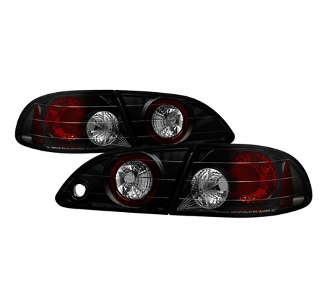 Spyder Toyota Corolla 98-02 Euro Tail Lights Black Smoke ALT-YD-TC98-BSM