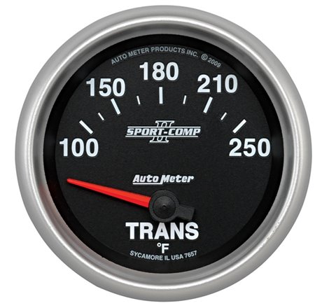 Autometer Sport-Comp II 66.7mm 100-250 Deg F Transmission Electric Temperature Gauge