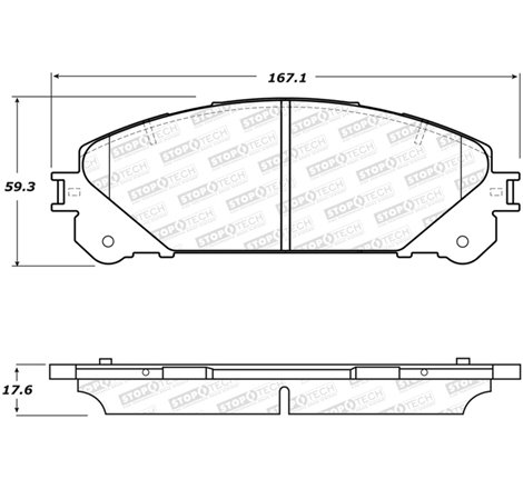 StopTech Performance 10-17 Lexus RX350 Front Brake Pads