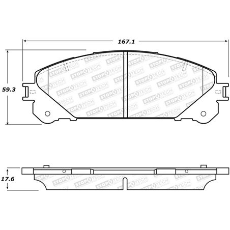 StopTech Performance 10-17 Lexus RX350 Front Brake Pads