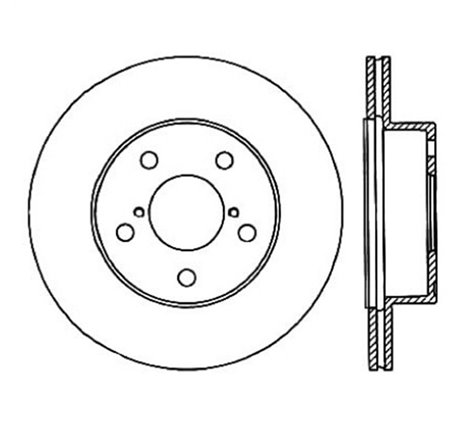 StopTech Power Slot 05-07 STi Rear Right Slotted Rotor