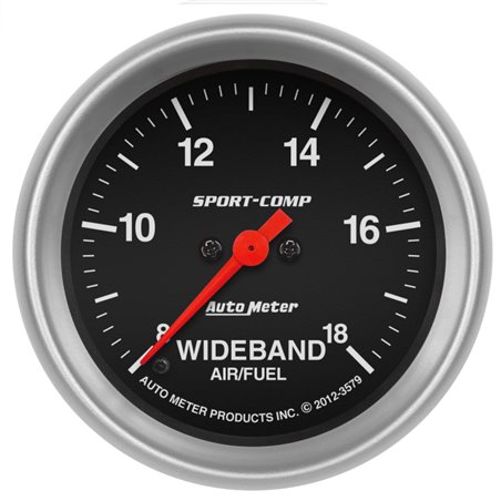 Autometer Sport-Comp 2-5/8in Wideband Air/Fuel Ratio Analog 8:1-18:1 AFR