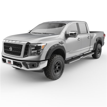 EGR 2017 Nissan Titan Bolt-On Look Fender Flares - Set - Black Matte (796005)