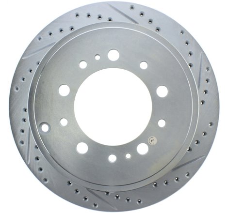 StopTech Select Sport 13-17 Toyota Land Cruiser Sport Drilled / Slotted Rear Driver-Side Brake Rotor