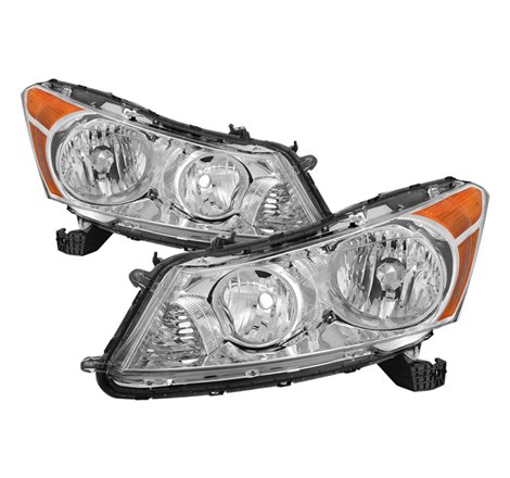 xTune Honda Accord 0-12 Sedan Only OEM Style Headlight - OEM Chrome HD-JH-HA08-4D-C