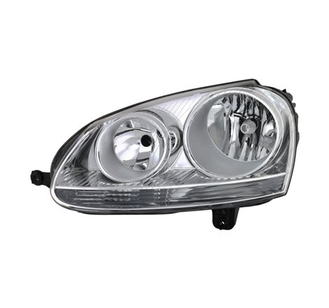 xTune Volkswagen Golf 06-09 Driver Side Headlight - OEM Left Black HD-JH-TCOL14-OE-R