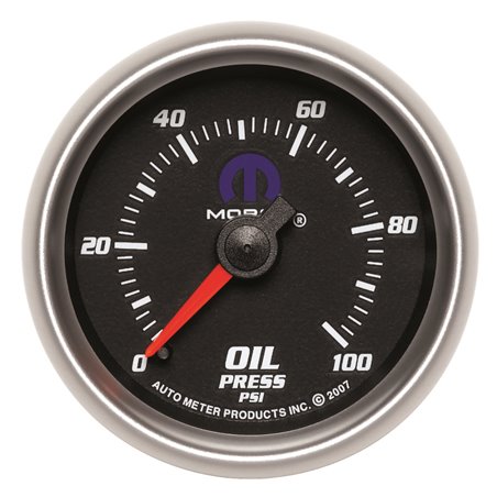 Autometer Mopar 2-1/16in Mechanical 100PSI Oil Pressure Gauge