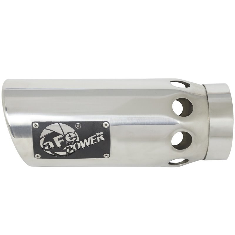 aFe Power Intercooled Tip Stainless Steel - Polished 4in In x 5in Out x 12in L Clamp On