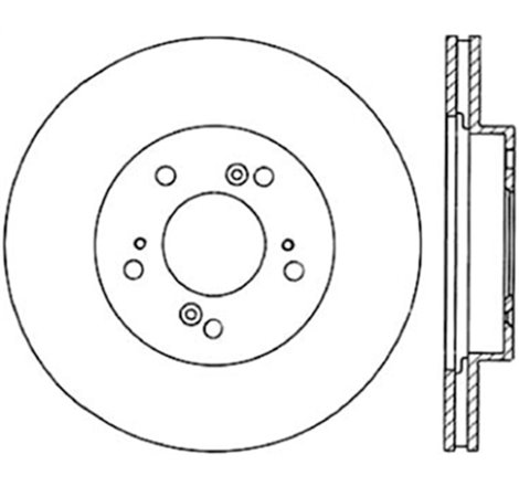 StopTech 97-01 Acura Integra Cryo Slotted Front Left Sport Brake Rotor