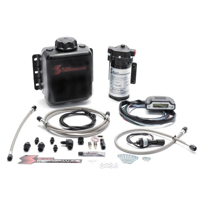 Snow Performance Stg 3 Boost Cooler EFI 2D MAP Prog. Water Injection Kit (SS Braided Line & 4AN)