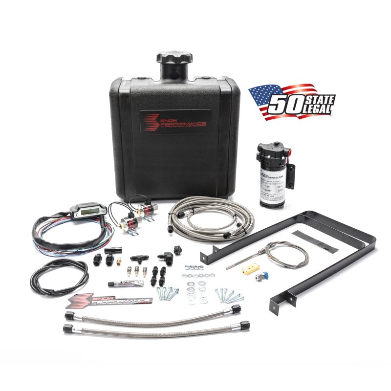 Snow Performance Stg 3 Boost Cooler Water Injection Kit TD Univ. (SS Braided Line and 4AN Fittings)