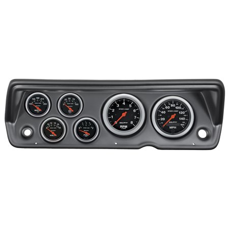 Autometer Sport-Comp 70-76 Duster/ Demon/ Dart Dash Kit 6pc Tach / MPH / Fuel / Oil / WTMP / Volt