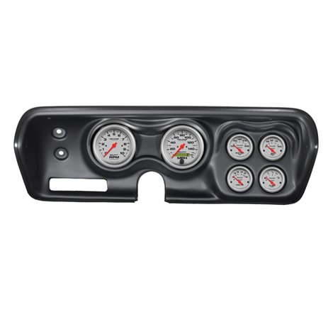 Autometer Ultra-Lite Kit 71-74 Charger/ GTX/ Road Runner Dash Kit 6pc Tach/MPH/Fuel/Oil/WTMP/Volt