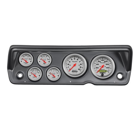 Autometer Ultra-Lite 70-76 Duster/ Demon/ Dart Dash Kit 6pc Tach / MPH / Fuel / Oil / WTMP / Volt