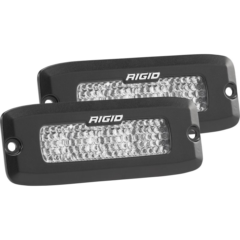 Rigid Industries SRQ - 60 Deg. Lens - White - Flush Mount - Set of 2