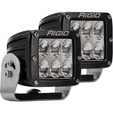 Rigid Industries D2 HD Black- Driving - Set of 2