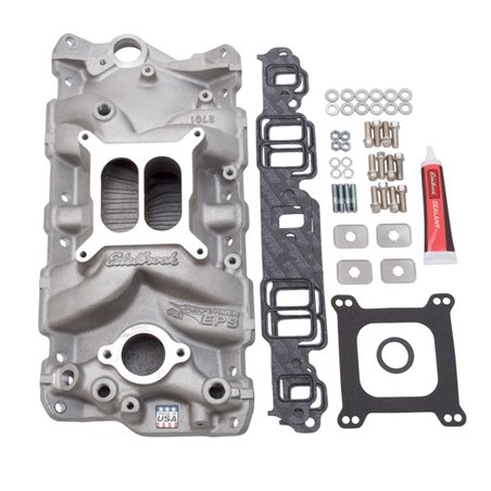 Edelbrock Manifold Installation Kit Performer Eps SBC 1957-1986 Natural Finish