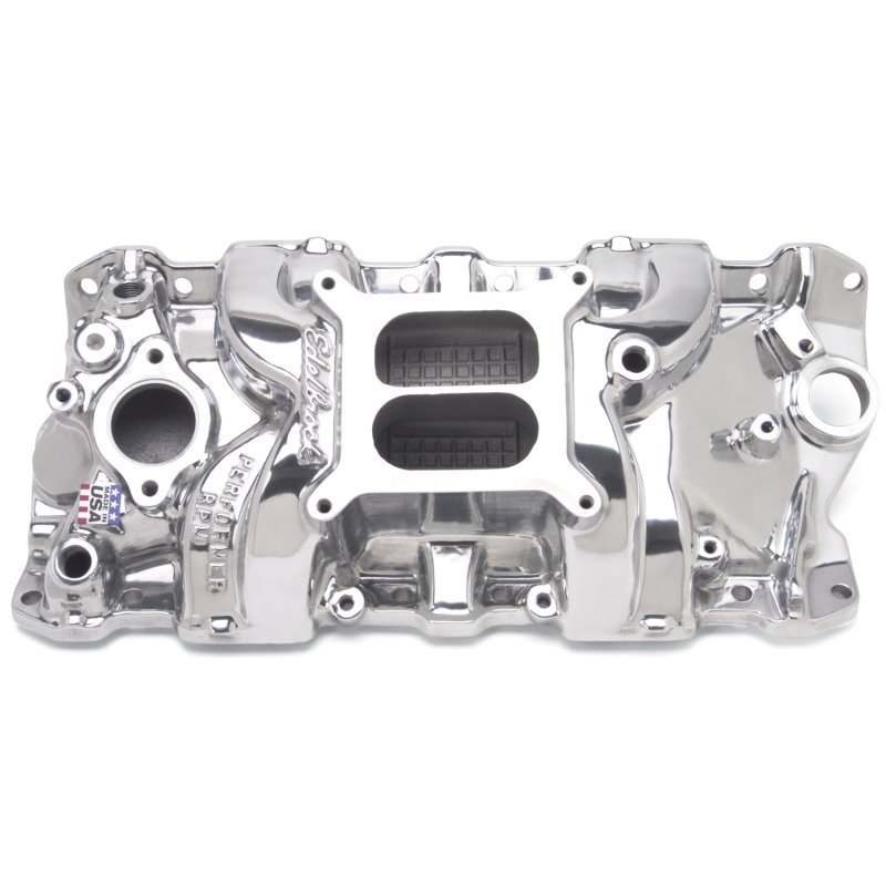 Edelbrock Perf RPM Manifold Polished