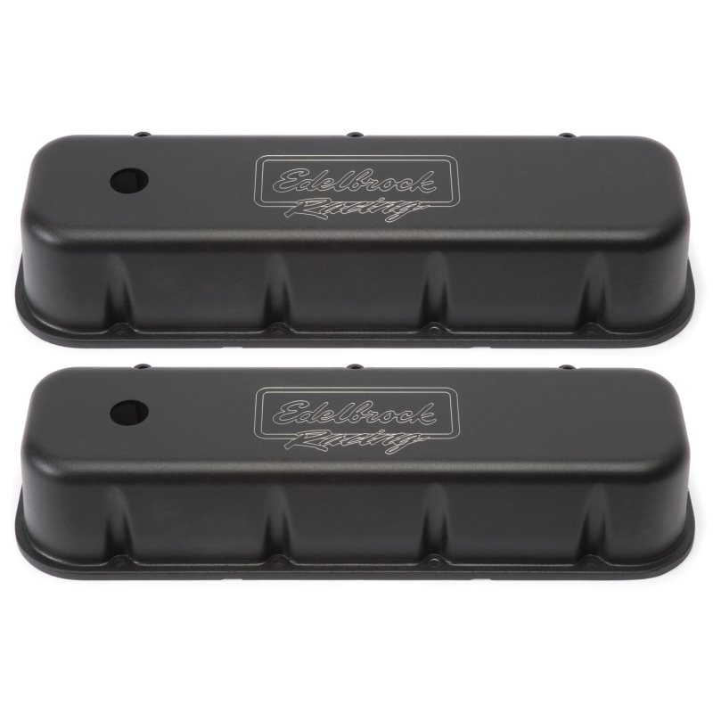 Edelbrock Valve Cover Victor Series Chevrolet 1965 and Later 396-502 V8 Tall Black