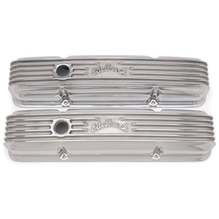 Edelbrock Valve Cover Classic Series Chevrolet 1959-1986 262-400 CI V8 Polshed