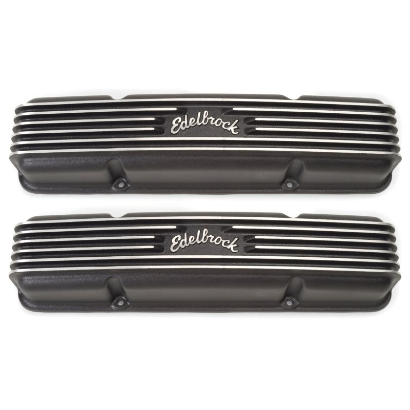 Edelbrock Valve Cover Classic Series Chevrolet 1959-1986 262-400 CI V8 Black