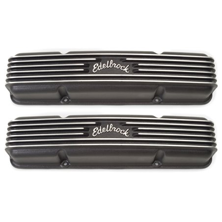 Edelbrock Valve Cover Classic Series Chevrolet 1959-1986 262-400 CI V8 Black