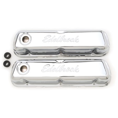 Edelbrock Valve Cover Signature Series Ford 260-289-302-351W CI V8 Chrome