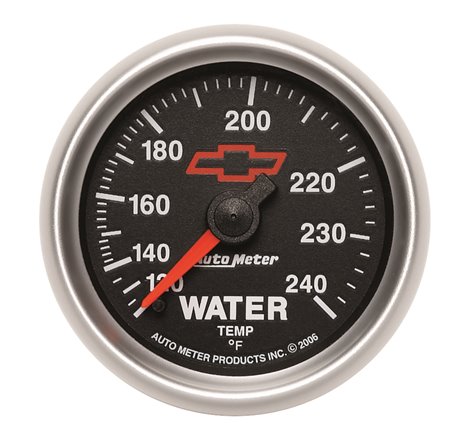 Autometer Sport-Comp II 2-1/16in 120-240 Deg Mechanical Water Temp Gauge - Bowtie Black