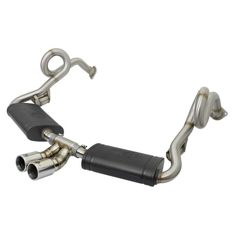 aFe MACHForce-Xp 2in 304 SS Cat-Back Exhaust w/Polished Tips 13-16 Porsche Boxster/Cayman 2.7L/3.4L