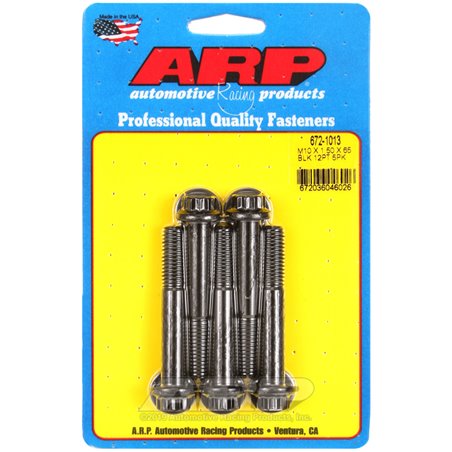 ARP M10 x 1.50 x 65mm 12pt Black Oxide Bolts (5/pkg)