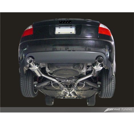 AWE Tuning Audi B6 A4 3.0L Track Edition Exhaust - Polished Silver Tips