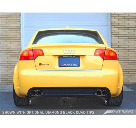AWE Tuning Audi B7 RS4 Track Edition Exhaust - Polished Silver Tips